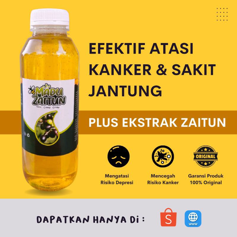 

Madu Zaitun Murni Probiotik madu murni asli untuk penyembuhan penyakit jantung 700 gram