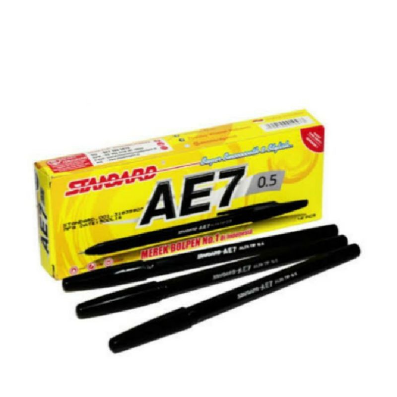

PULPEN STANDAR AE7 0.5MM PULPEN MURAH TINTA HITAM, BIRU DAN MERAH