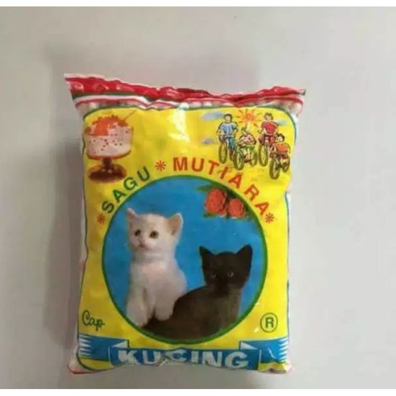 sagu mutiara/ bubur mutiara cap kucing 100g
