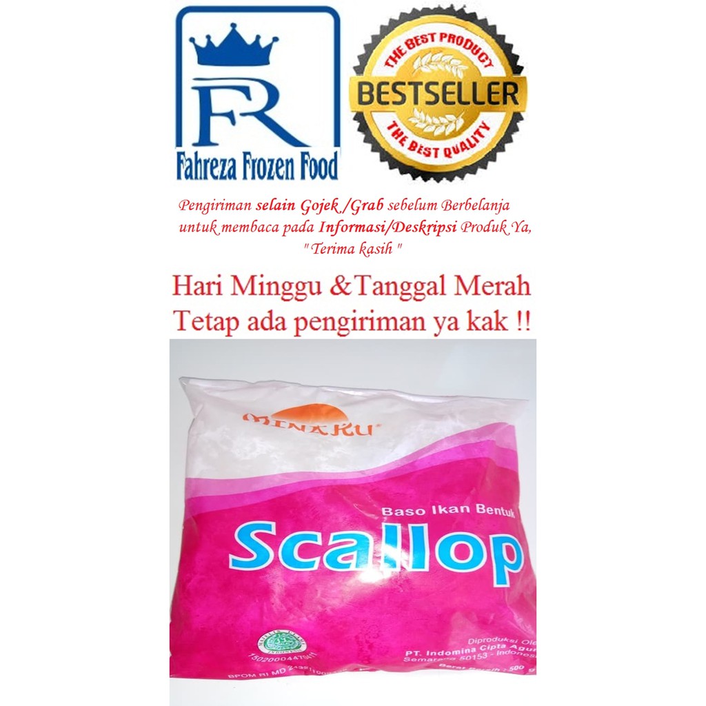 

Minaku Scallop 500 Gram harga promo