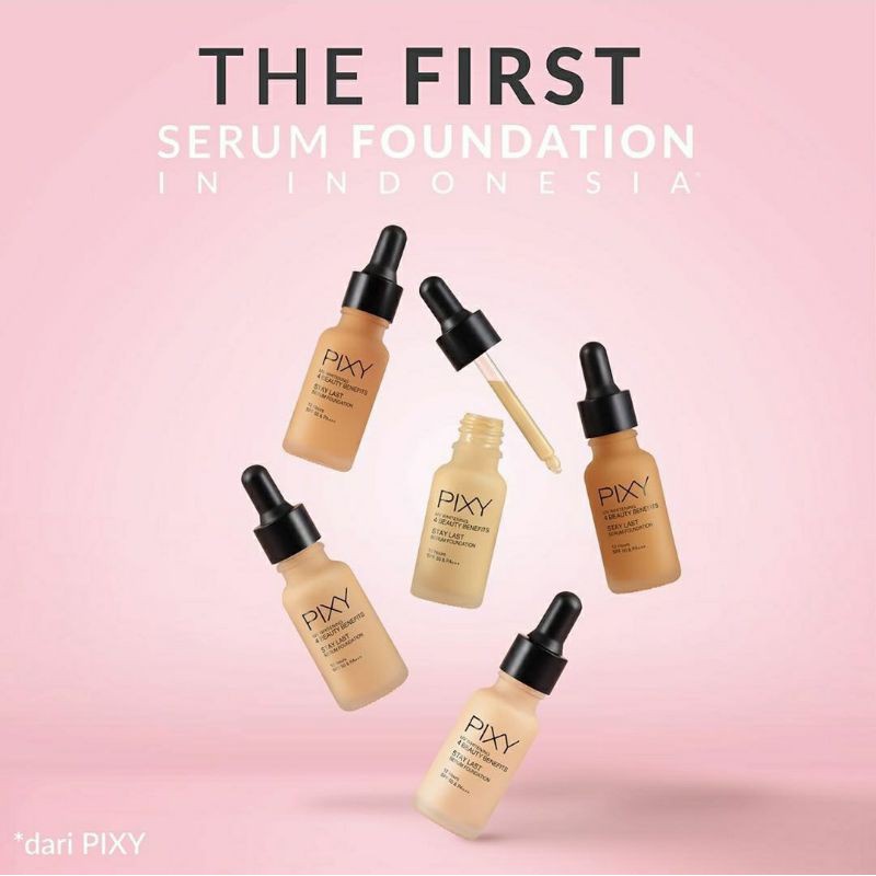 ✨LACIKOSME✨ PIXY 4 BEAUTY BENEFITS STAY LAST - SERUM FOUNDATION SPF 50 PA +++ BB CREAM