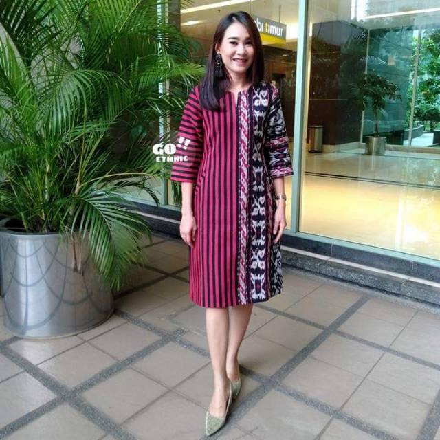 DRESS ATAU BLOUSE TENUN LURIK JEPARA