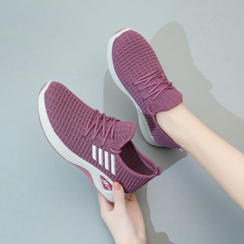 Sepatu Wanita Sepatu Sneakers Wanita Import Sepatu Sport Cewek Terbaru Kekinian Olahraga Senam Snikers Casual Keren-7