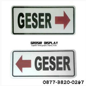 Jual Stiker Geser Kanan Dan Geser Kiri Set Peringatan Petunjuk Pintu Kaca Indonesia Shopee Indonesia