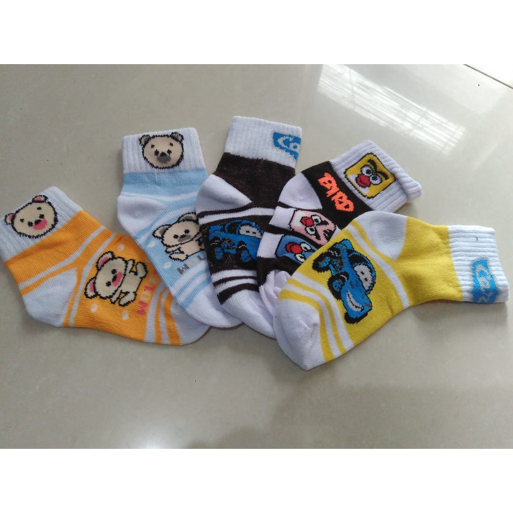 Kaos kaki bayi perempuan (PE Spandex,bermotif bergambar,usia 0 6 bulan,maximal 1 tahun,bisa COD)