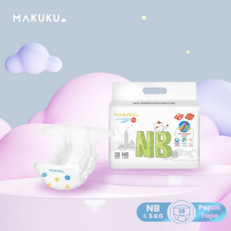 Makuku Air Diapers Size NB (New Born)