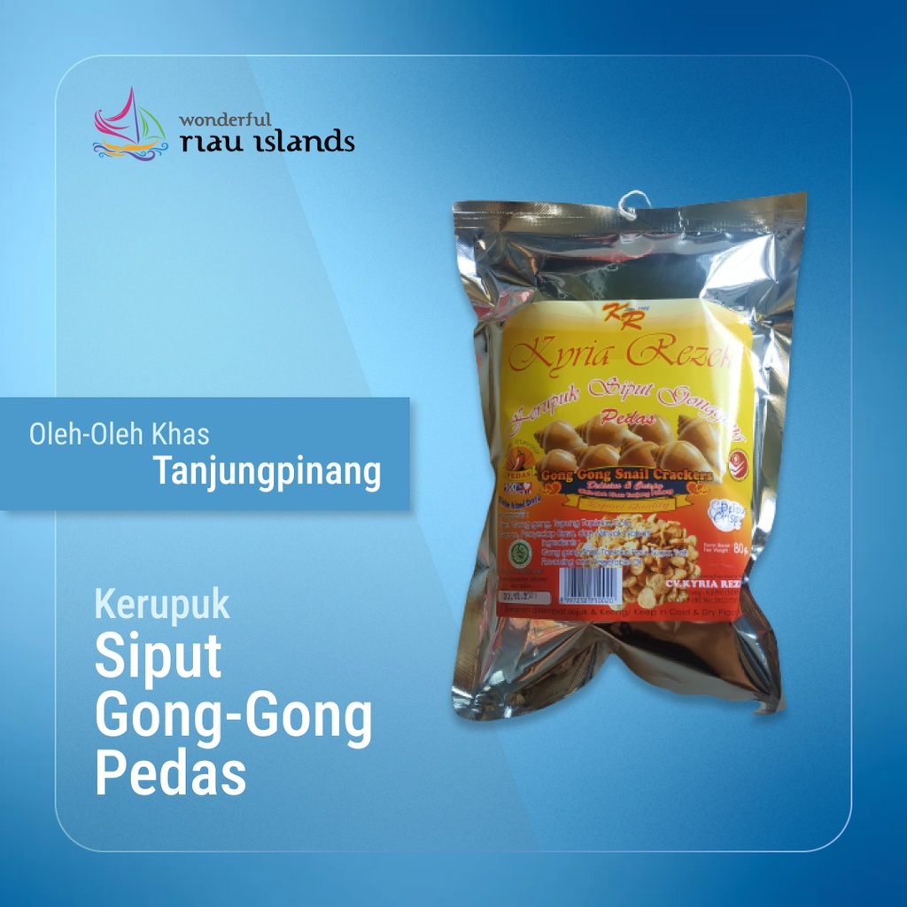 

Kerupuk Siput Gong-Gong Pedas 80gr