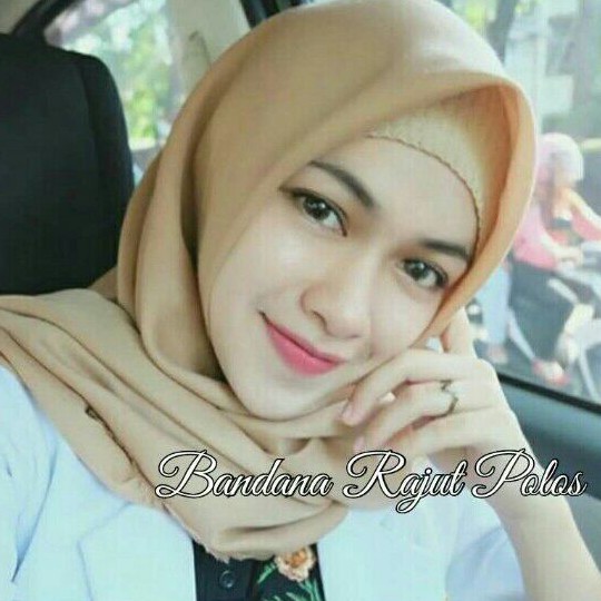 BANDANA RAJUT POLOS  SALUR ciput rajut inner hijab