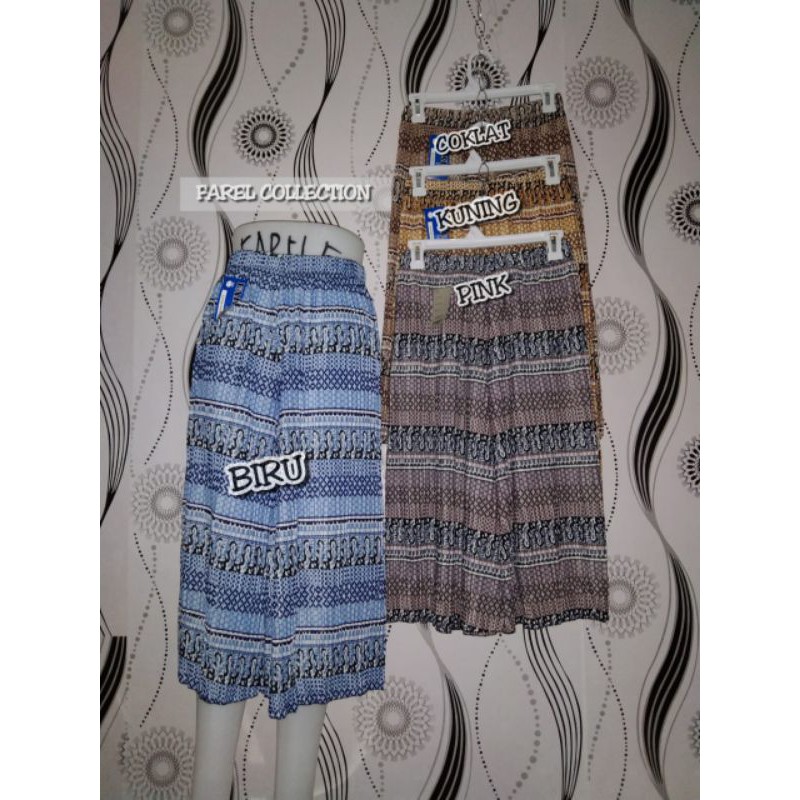KULOT PLISKET BATIK PENDEK