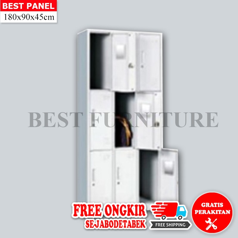 Best Locker Filing Cabinet Stainless Besi Anti Banjir 9 Pintu