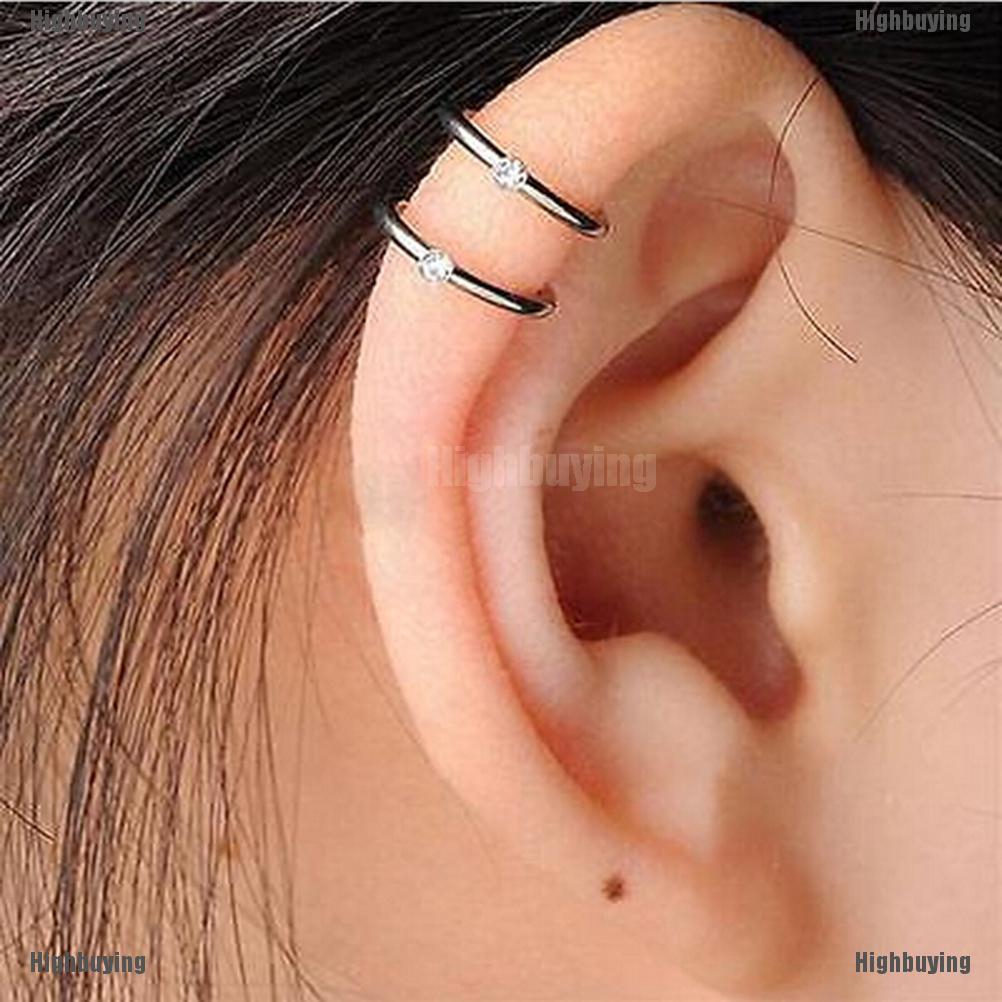 Anting Klip On Tulang Rawan Telinga 2 / 3 Baris