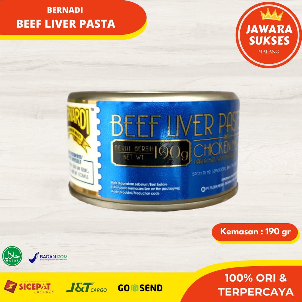 

Bernadi Beef Liver Pasta 190gr | Bernardi Liver Paste Daging Kaleng
