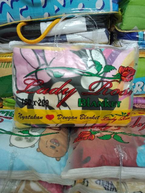 Selimut Ladyrose Lady Rose 160x200 cm Original Baru Kualitas Premium