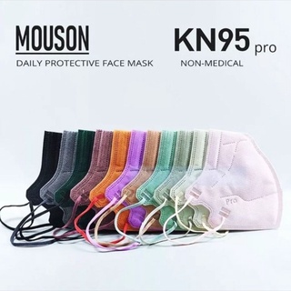 MASKER KN 95 MOUSON PRO HITAM PUTIH WARNA KN95 5D ORIGINAL