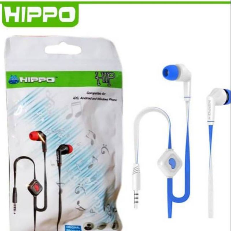 HF Hippo Headset Earphone Handsfree HIP Super BASS /Handsfree HIPPO HIP - ECERAN