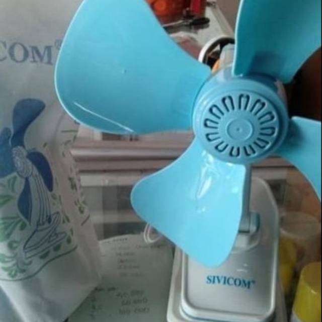 8W7 Kipas Angin Jepit Mini Fan Sivicom 4baling 18WATT 3in1  paling