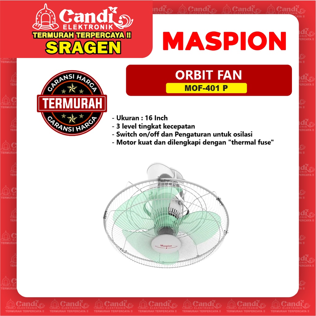 MASPION Kipas Angin Plafon - MOF-401P