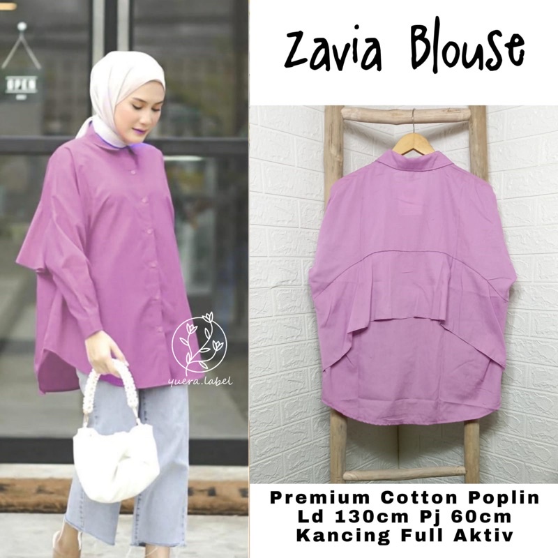 ZAVIA BLOUSE JUMBO/ATASAN PREMIUM COTTON POPLIN/ATASAN BLOUSE JUMBO LD 130