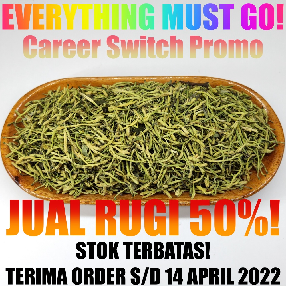 

Jin Yin Hua 金银花 Honeysuckle Flower Kim Gin Hue jinyinhua - 50 gram