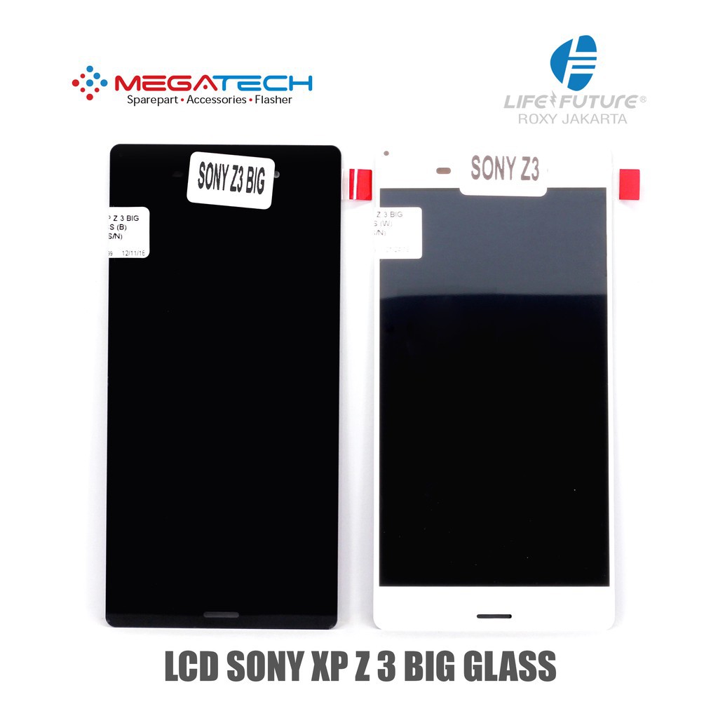 LCD Sony Xperia Z 3 Big glass/ D 6603  Big glass layar 5.2 Fullset Touchscreen
