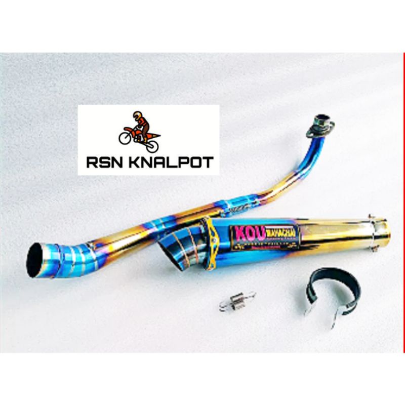 Knalpot KOU Mahachai Bluemoon X Ride , NMax , Beat Mio Sporty