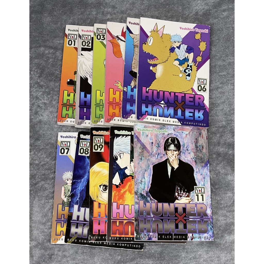 [PRELOVED] KOMIK HUNTERXHUNTER 1-11 YOSHIHIRO TOGASHI KONDISI 95%