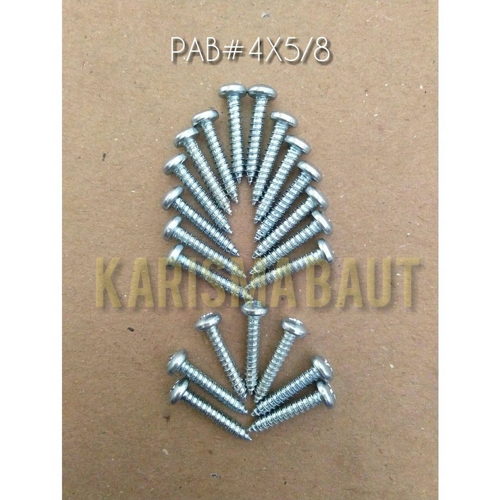 Sekrup PAB #4X5/8 /skrup tapping P (obeng +)