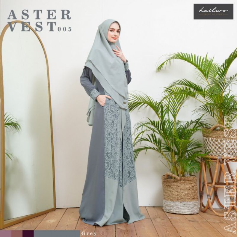 16. Gamis Set Syar'i Haitwo Aster Vest 005