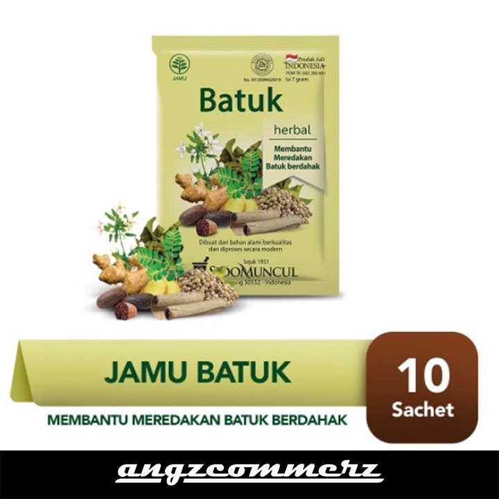 

SIDOMUNCUL Batuk Jamu Tradisional Minuman Herbal Untuk Mengobati Batuk Berdahak 10 Sachet