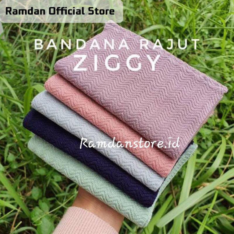 INNER RAJUT ZIGZAG PREMIUM//KNIT BANDANA//CIPUT RAJUT//DALAMAN HIJAB