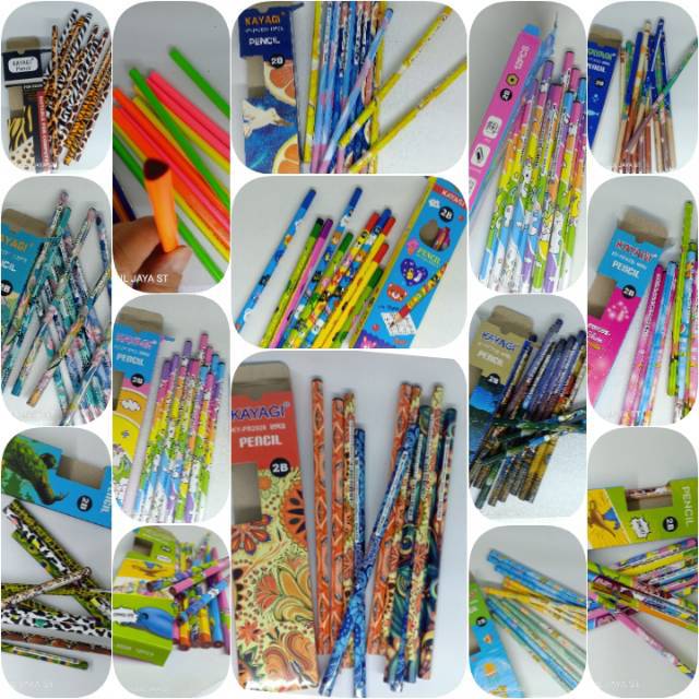 

Edjoys Pensil kayu / Pencil 2b / pensil serut kayagi fancy cute animal isi 12 pcs