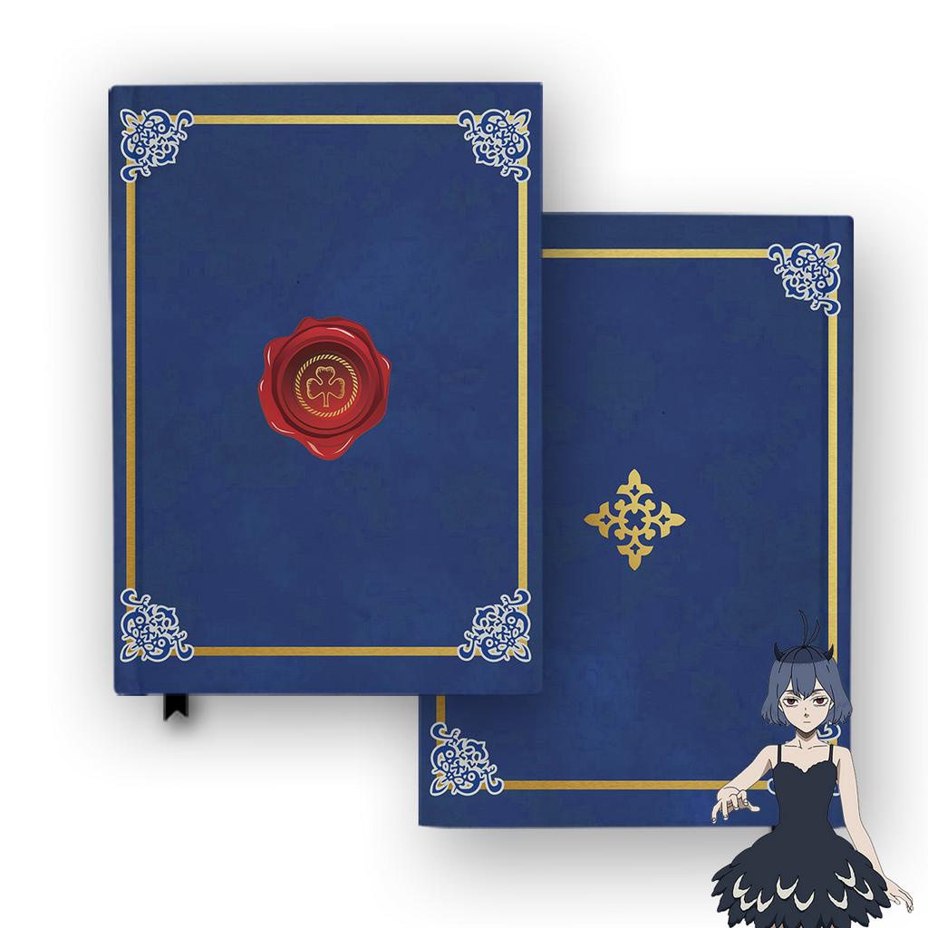 

Buku Nero Secre Swallowtail Grimoire Black Clover Anime Notebook Custom Jurnal Cosplay Hardcover