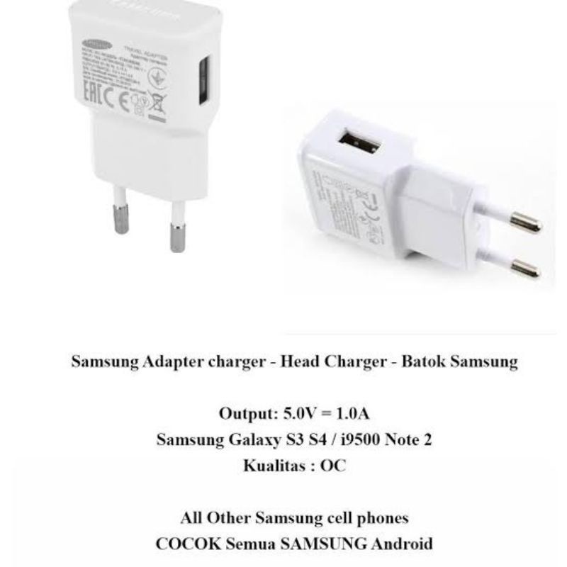 Batok/Adapter Charger 2A Samsung Fast charging