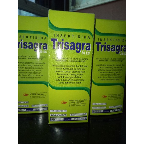 Insektisida Trisagra 30 EC kemasan 100 ml bahan aktif Asetamiprid