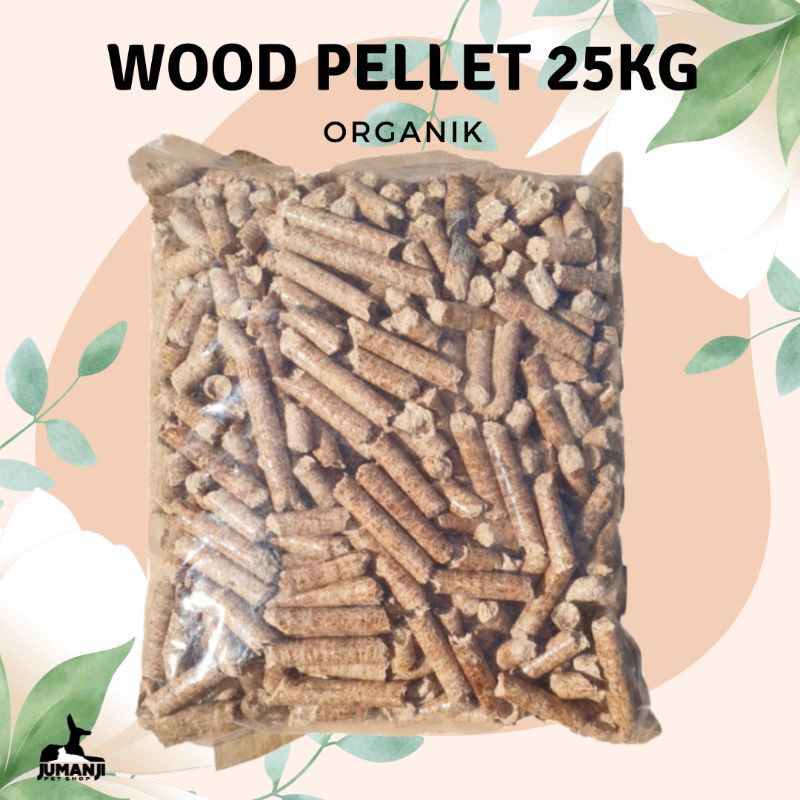 Wood Pellet 25kg Organik - Media Buang Air untuk Kucing