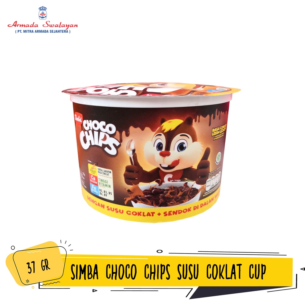 

Simba Choco Chips Cup Rasa Cokelat + Susu All Variant