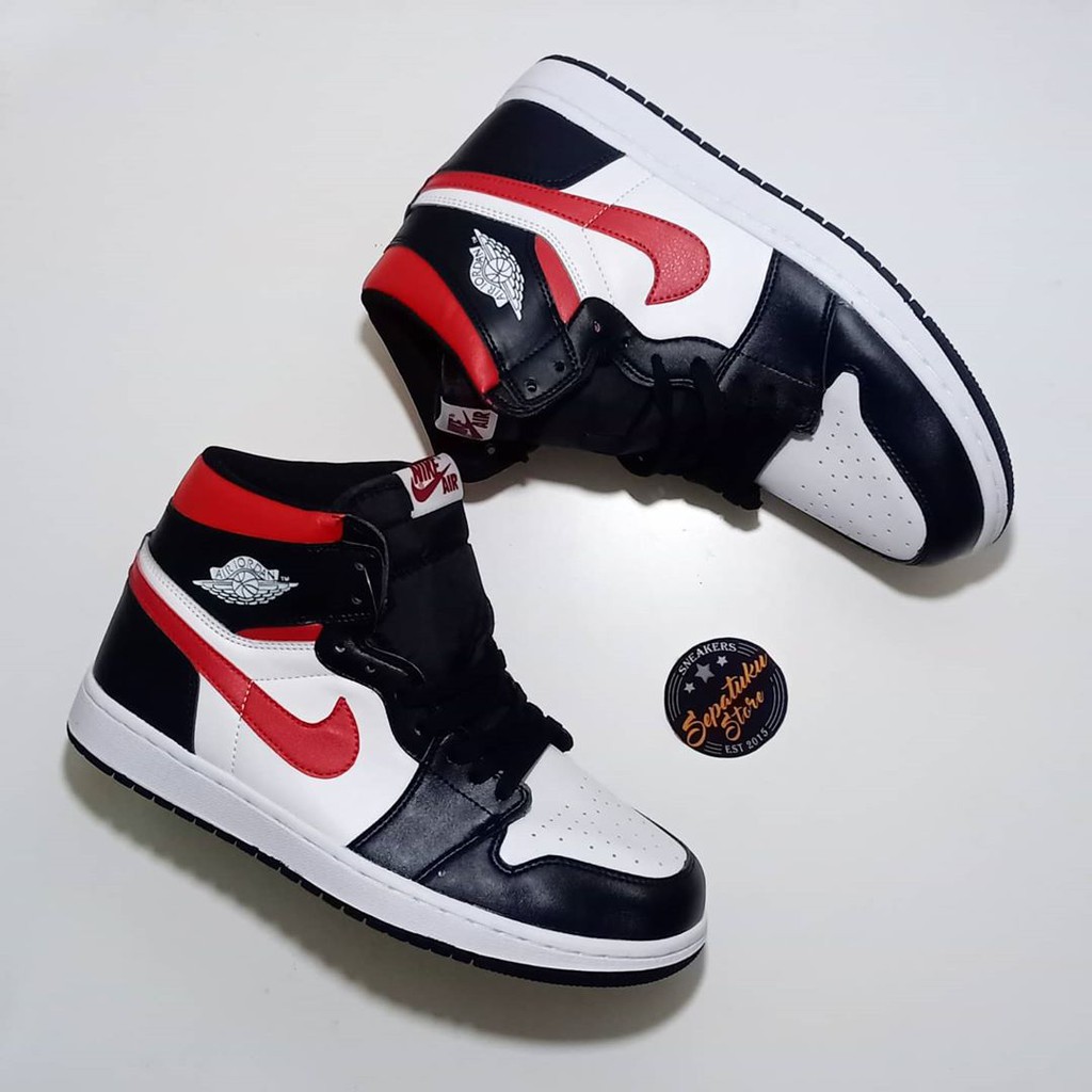 air jordan 1 black and red white
