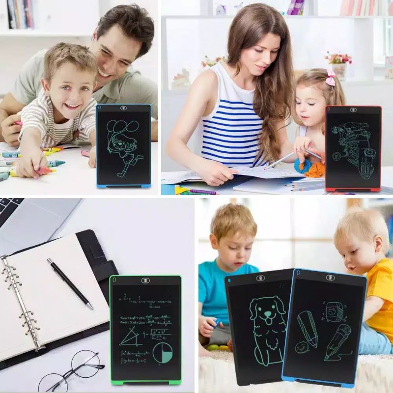 Papan tulis elektrik,Papan tulis belajar,LCD Writing Tablet 8.5'' Papan Tulis Gambar Anak