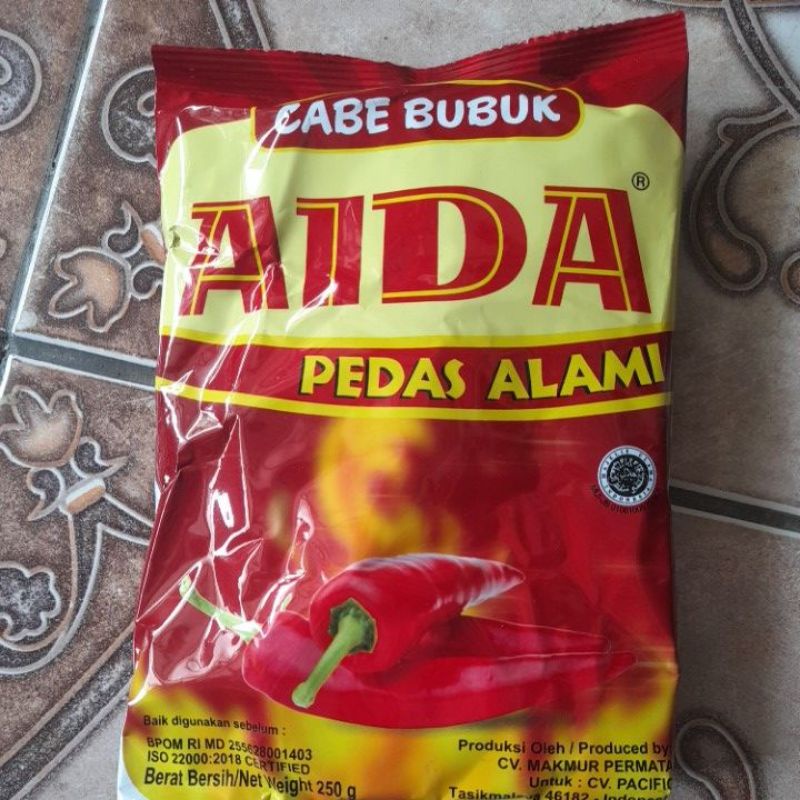 cabai bubuk aida pedas 250 gram