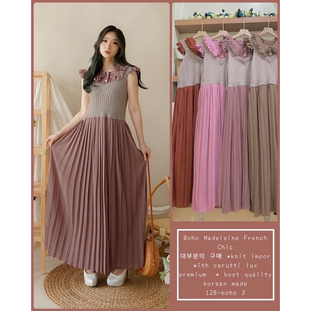 YUNA OVERALL KNIT CERUTY PLISKET