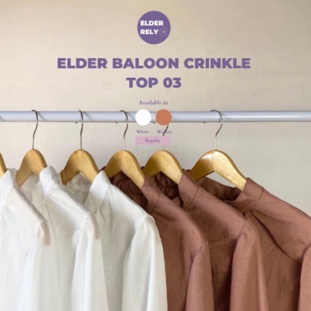 ELDER BALON KEMEJA CRINKLE TOP BLOUSE 03