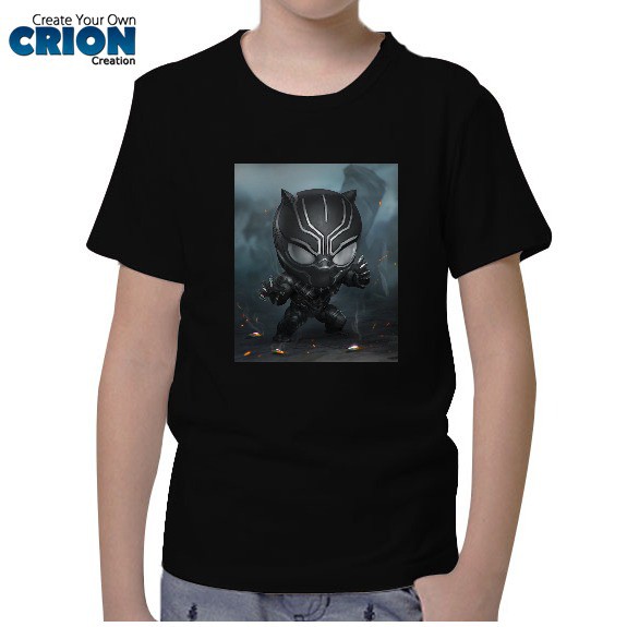 Kaos Anak Black Panther - Black Panther Chibi - By Crion