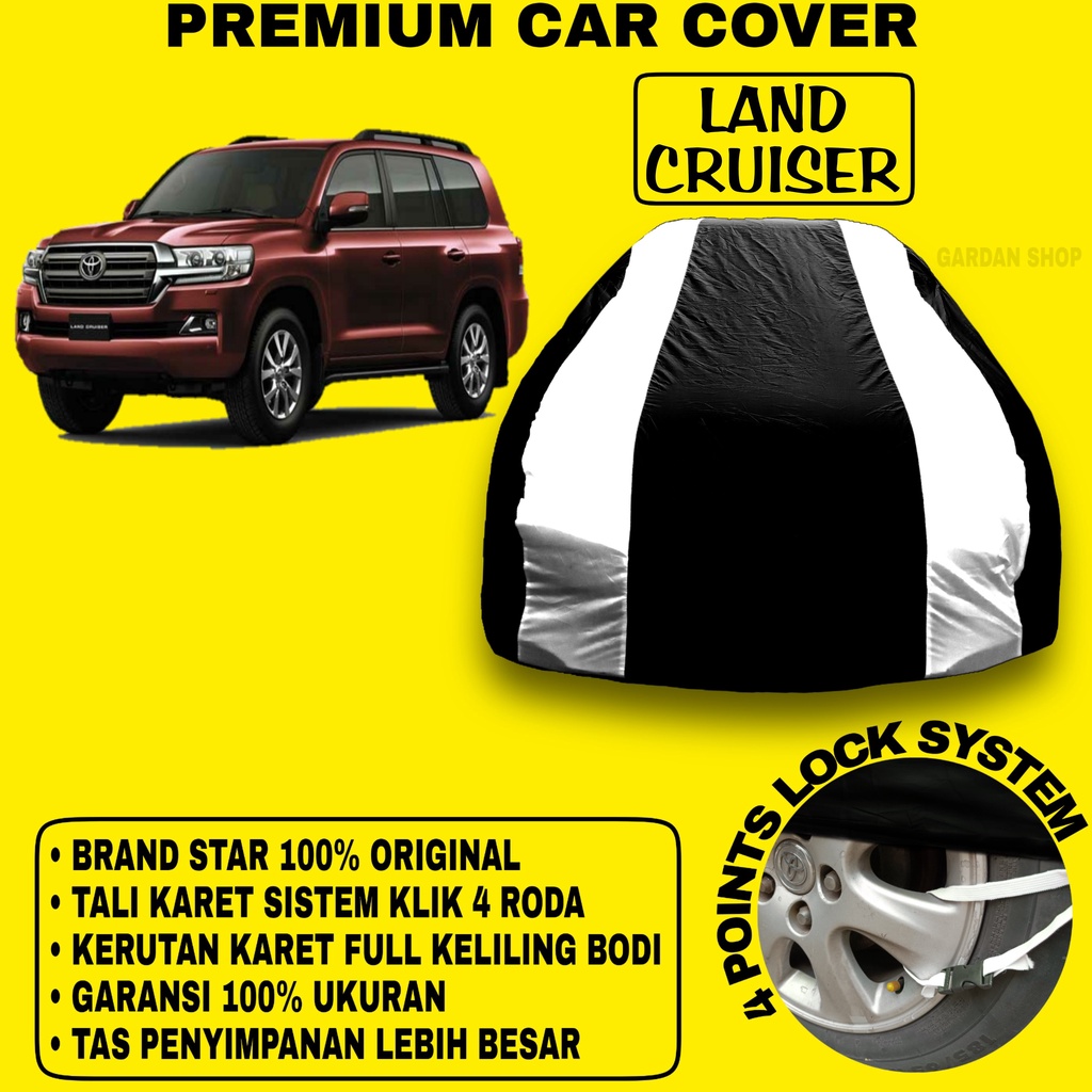 Body Cover LAND CRUISER Sarung Strip SILVER Penutup Pelindung Bodi Mobil Land Cruiser PREMIUM