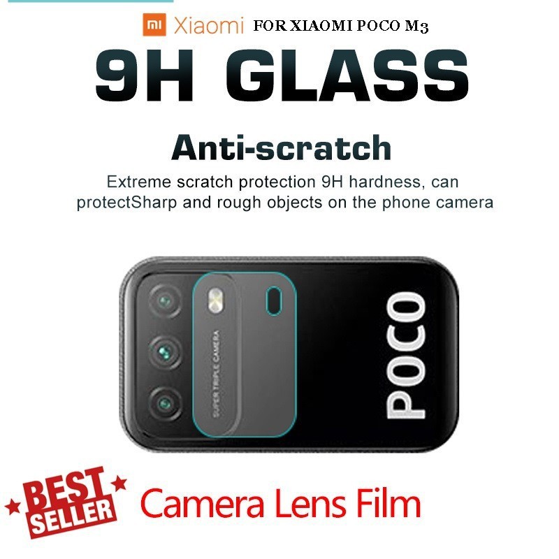 XIAOMI POCO M3 POCO X3 Tempered Glass Camera Anti Gores Kamera Bening