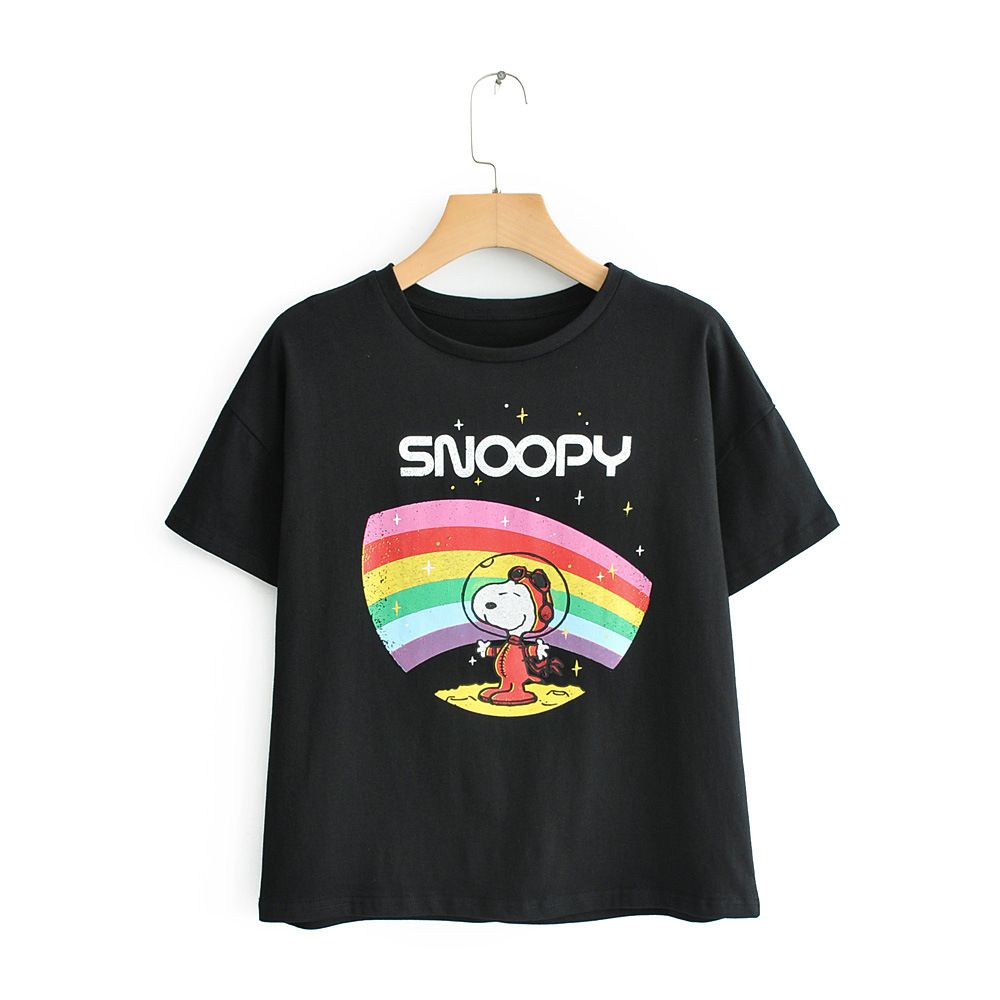 27620 Rainbow Snoopy Cartoon Blouse