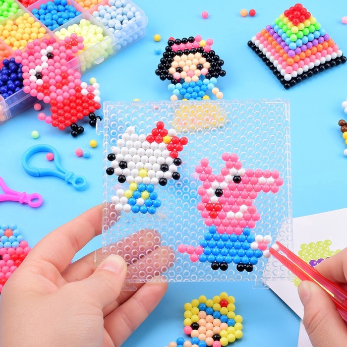 3000 Pcs DIY Magic Spray Aqua Beads / Mainan Anak Aquabeads Aquabead