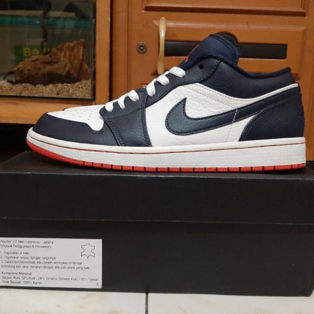 AJ1 LOW OBSIDIAN EMBER GLOW