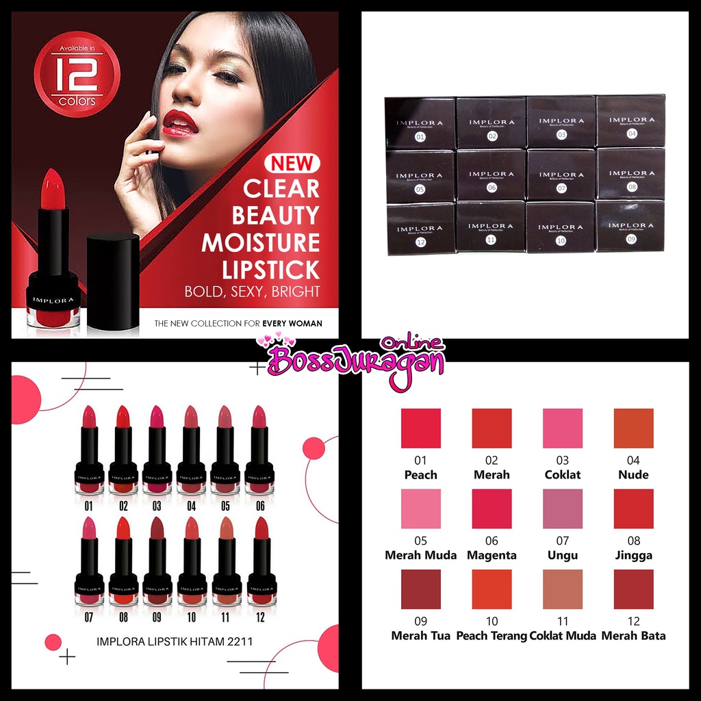 (BOSS) (2211) IMPLORA Lipstick 2211 - clear beauty moisture lipstick