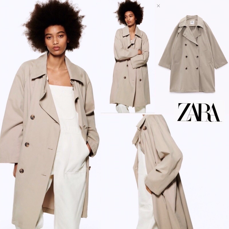 ZR oversize trench coat (khaki)