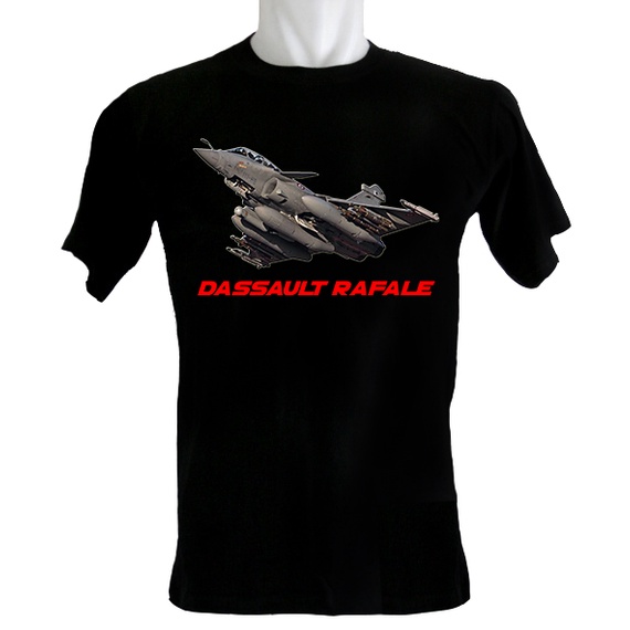 Kaoskaoscorp - Kaos Pesawat Tempur Dassault Rafale - Bahan Katun - Kerah O - Ukuran 3XS sampai dengan 3XL - Banyak Pilihan Warna
